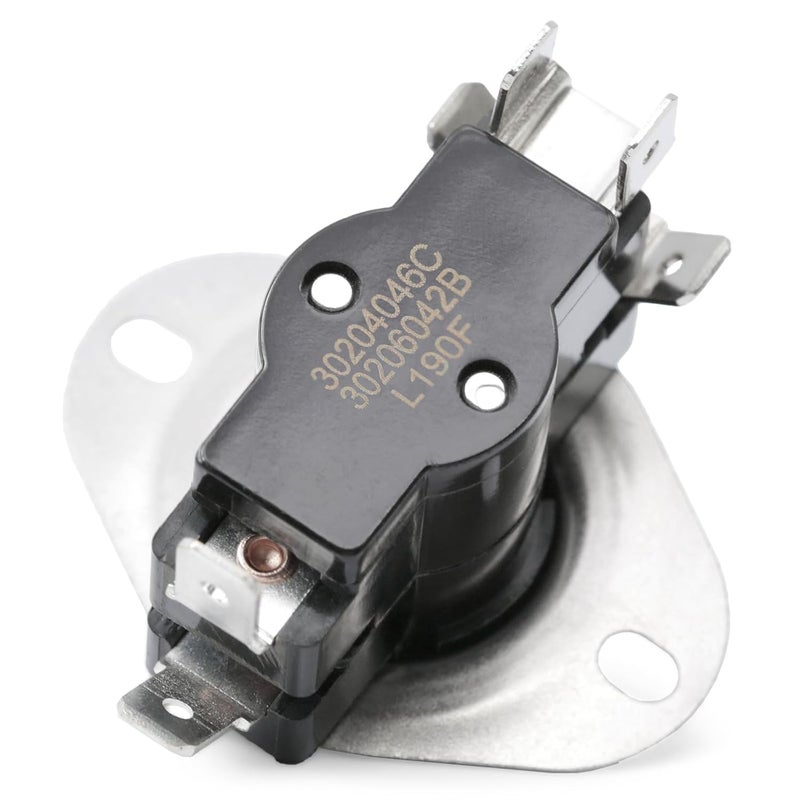 Dusledel 626458R L190F Limit Control Switch Replacement for Nordyne Furnace Air Handler and Heater with 2 Pole, Replace 64TX11 208487 626458 D2341 - Image 1